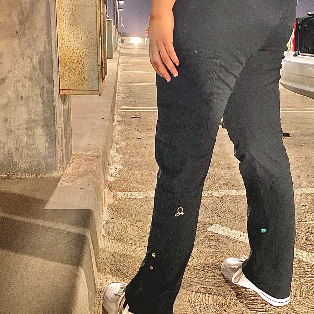 Thrifted faded black scrubs